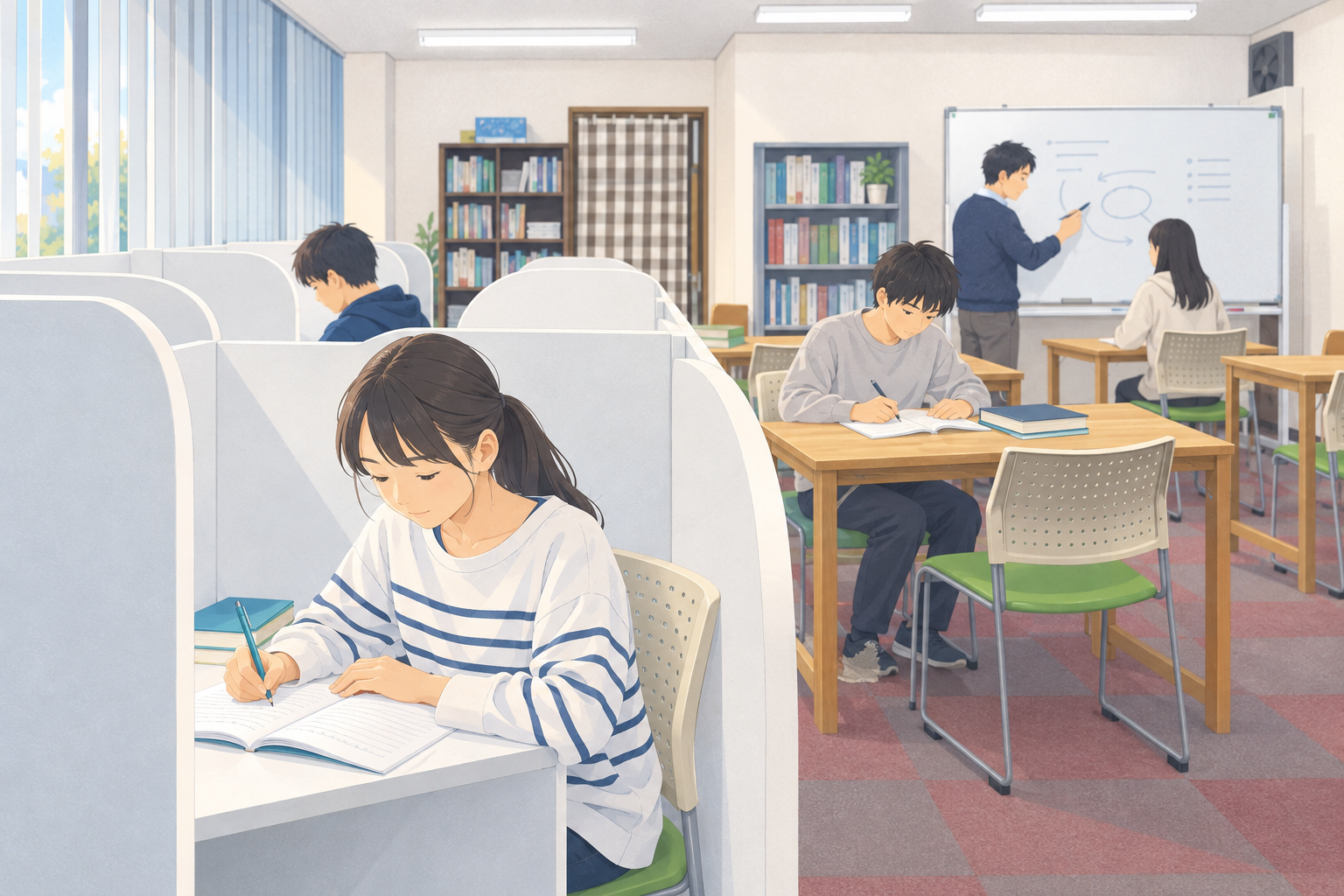 高校生コースの学習風景