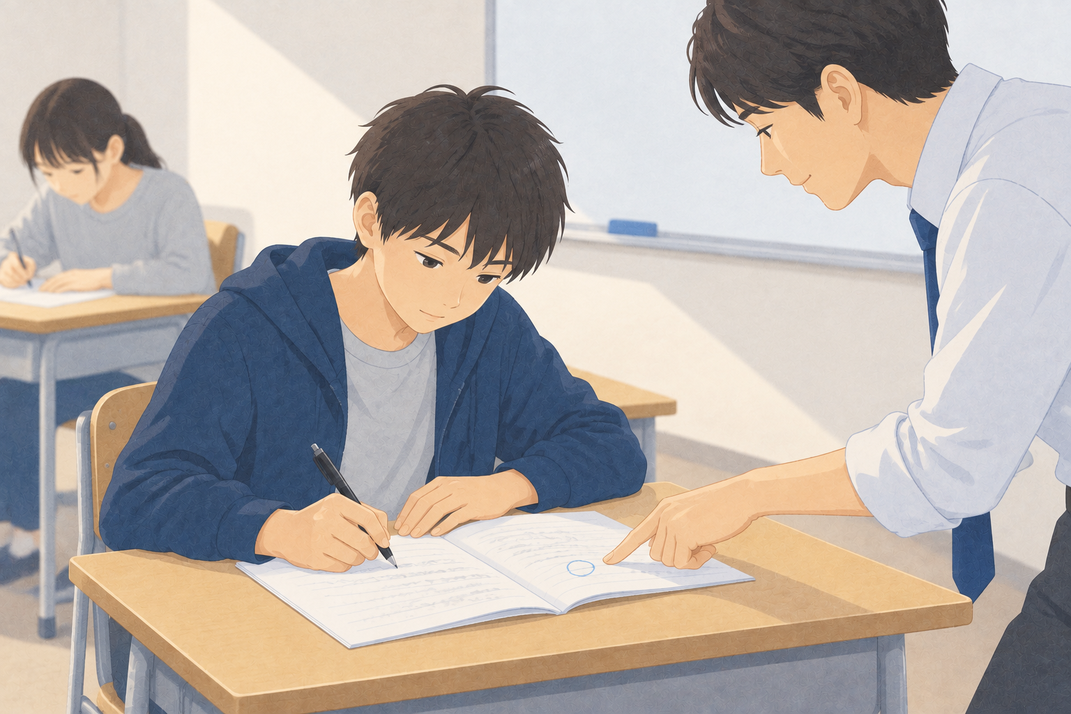 中学生コースの学習風景